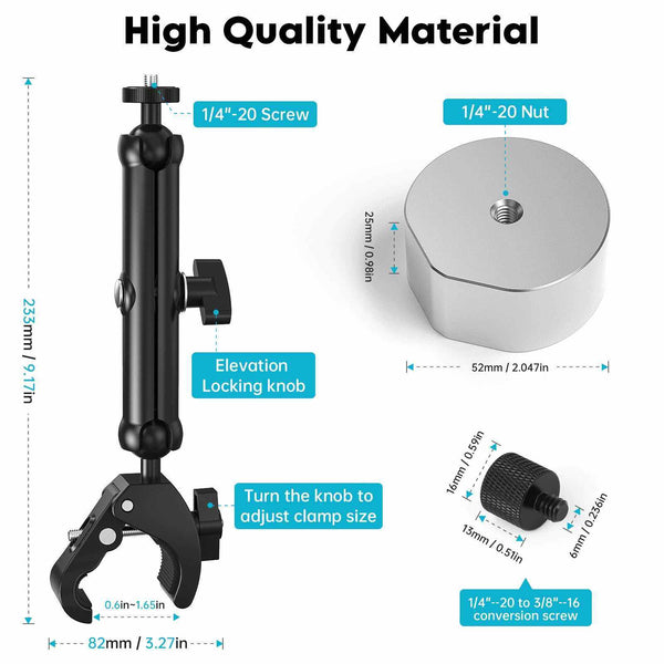 2025 Starlink Mini Adjustable Clamp Mount Kit – Aluminum Alloy Bracket for RV, Camper, Roof Rack, Balcony – Tool-Free & Portable | +254100720022 2025 Starlink Mini Adjustable Clamp Mount
Kit – Aluminum Alloy Bracket for RV, Camper, Roof Rack, Balcony – Tool-Free
& Portable - Image 4
