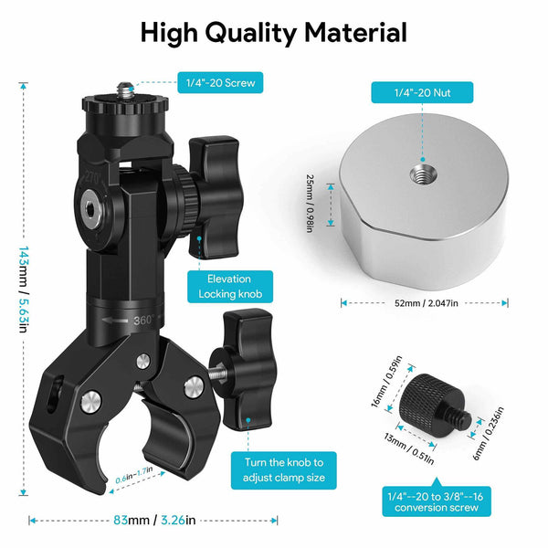 Starlink Mini Pipe Mount Adapter | Aluminum Pole & Tripod Bracket for Mini & Mini X with Anti-Wobble Clamp Design | +254100720022 Starlink Mini Pipe Mount Adapter |
Aluminum Pole & Tripod Bracket for Mini & Mini X with Anti-Wobble
Clamp Design - Image 2