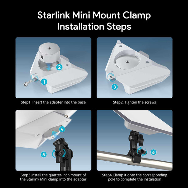 Starlink Mini Pipe Mount Adapter | Aluminum Pole & Tripod Bracket for Mini & Mini X with Anti-Wobble Clamp Design | +254100720022 Starlink Mini Pipe Mount Adapter |
Aluminum Pole & Tripod Bracket for Mini & Mini X with Anti-Wobble
Clamp Design - Image 10