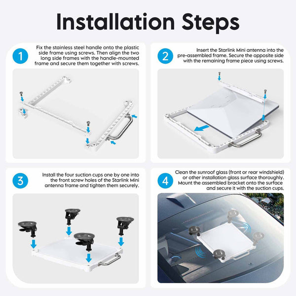 Starlink Mini Interior Vehicle Mount | Suction Cup Window Holder for Mini & Mini X RV, Truck & Marine Cabins | +254100720022 Starlink Mini Interior Vehicle Mount |
Suction Cup Window Holder for Mini & Mini X RV, Truck & Marine Cabins - Image 8