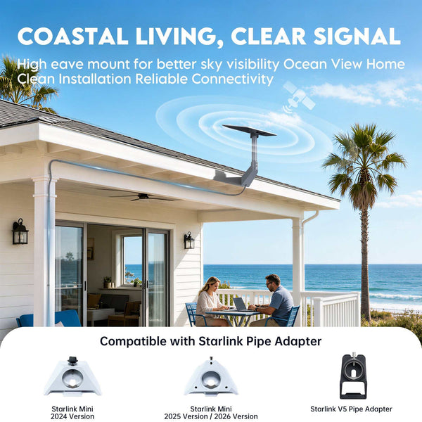 360° Adjustable Aluminum Wall Mount for Starlink V5, Mini & Mini X | Heavy-Duty Outdoor Bracket with 4" Clearance & Complete Hardware Kit | +254100720022 360° Adjustable Aluminum Wall Mount for
Starlink V5, Mini & Mini X | Heavy-Duty Outdoor Bracket with 4"
Clearance & Complete Hardware Kit - Image 10